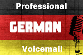 record a female german voicemail or IVR phone message