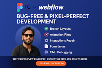 design webflow website, figma to webflow