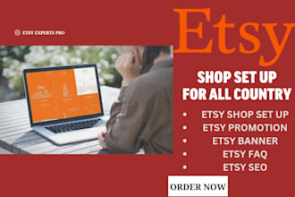 do etsy shop set up and set up etsy SEO shop