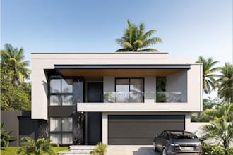 do architecture diagram,3d interior and exterior in rhino grasshopper, sketchup