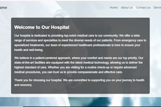 create a full custom website