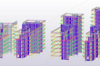 design steel, concrete, wood for you  in teqla structure