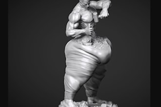 be your 3d digital sculptor, zbrush organic model for 3d printing, cosplay model