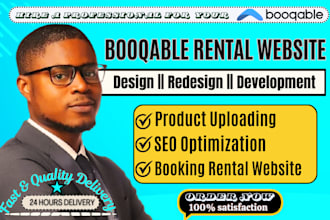 online rental booqable website design online booking system SEO in booqable web