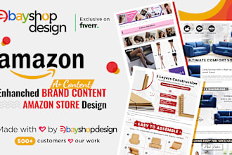 design amazon enhanced brand content ebc, design a plus content, amazon store