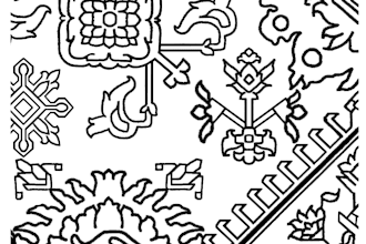 design carpet , rug and  textile hand drawn