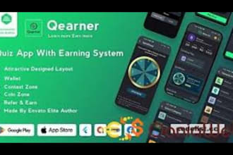 develop quiz app with admin dashboard