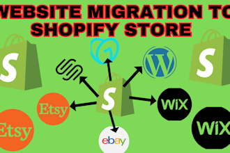build shopify dropshipping wining products design store migrate to shopify