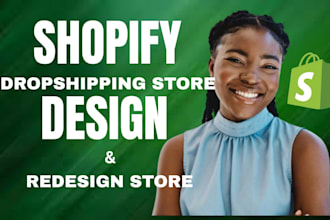 build shopify website design and redesign shopify store design for shopify cro