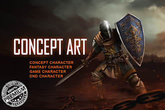 do concept art and character illustration for your business