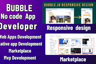 build bubble io webapp nocode website io marketplace bubleio bravo studio