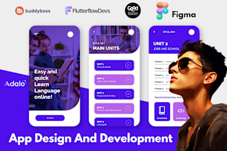 build a responsive glide app, flutterflow, adalo, figma, goodbarber, app UI