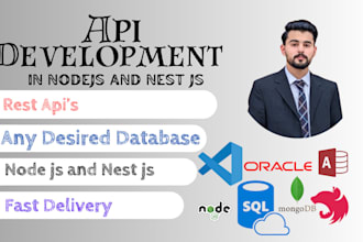 create rest api in nestjs , nodejs , express js