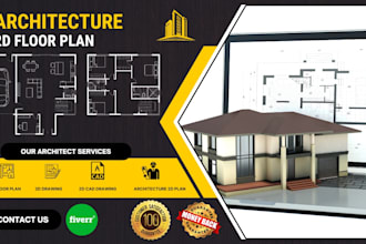 design autocad 2d floor plan architectural floor plan