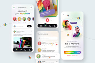 build clone social chat app, dating app, tinder app with admin panel