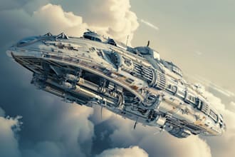 paint scifi or fantasy digital art illustration