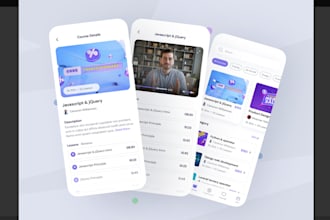 get you tutor website design, books store app, learning app, sell courses websit