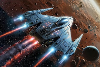 do spaceship, sci fi illustration and sci fi art
