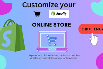 shopify store design, templates and web develop