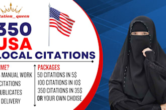 do 400 local citations USA local listing for gmb ranking