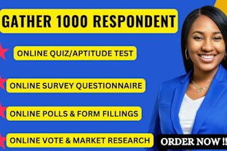 rally 1000 respondents to fill out your online survey questionnaire form