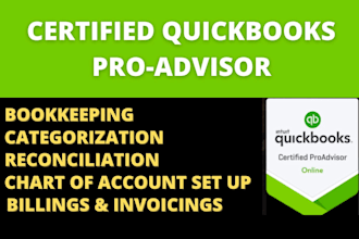 setup coa,cleanup and bookkeeper in quickbooks and xero