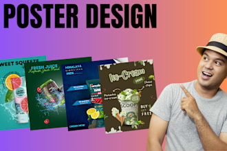 do social media poster and product poster design