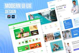 create responsive figma website design and web UI UX design