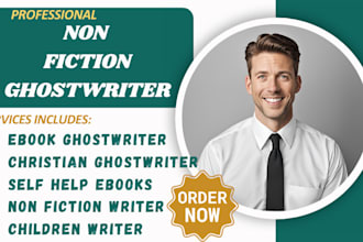 ghostwrite non fiction self help devotional writer non fiction ebook ghostwriter