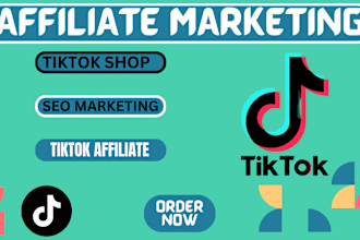 set up your tiktok shop and manage affiliate marketing strategy for your product