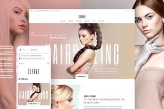 develop salon, spa, beauty salon and appointment booking website