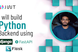 build python backend using fast api, flask, django, with jwt