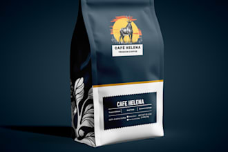 design coffee packaging design and coffee label design