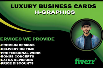do custom, digital, modern business and visiting card design
