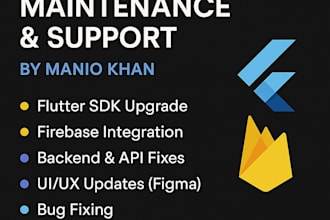 fix bugs update maintain flutter app submission expert support android ios