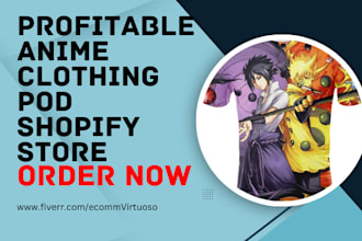 anime clothing shopify store t shirt anime print on demand store anime website