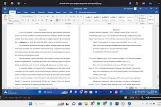 write computer science project reports and project proposals