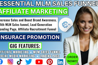 affiliate marketing sales funnel MLM link promotion membership affiliate website