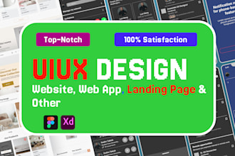 do website, web app, landing page and social media design