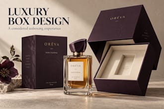 design product packaging, labels and print ready boxes