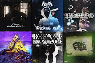 design custom rap album cover art for trap, drill or hip hop