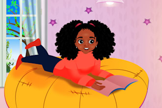 draw children story book illustration and childrens story book illustration