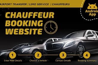 design limousine, chauffeur and taxi booking website