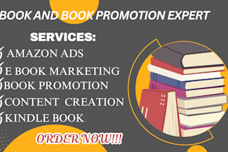 do ebook marketing, promote kindle books, and oversee book promotion
