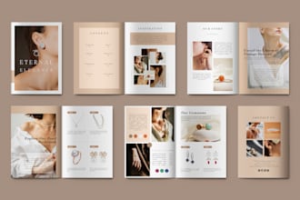 design minimal product catalog, lookbook, brochure, magazine layout