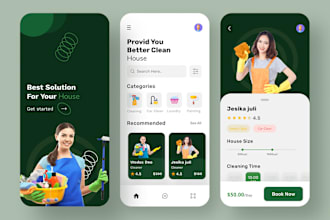 develop a handyman app, home service app, handyman website with admin panel
