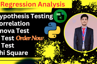 do regression analysis correlation hypothesis anova t and z test