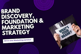 do brand discovery, foundation, and marketing strategy