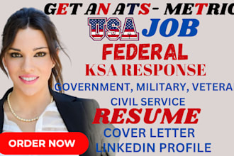 do your federal resume writing, cover letter writing for your targeted usajobs