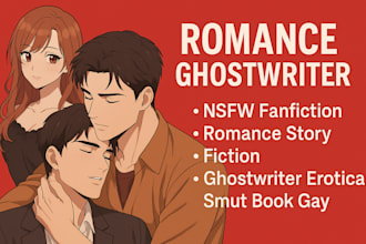 do nsfw fanfiction anime romance story erotica smut lgbtq romance ghostwriter